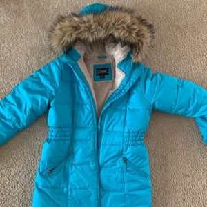 Girl’s winter fleece lined  Lands End Coat